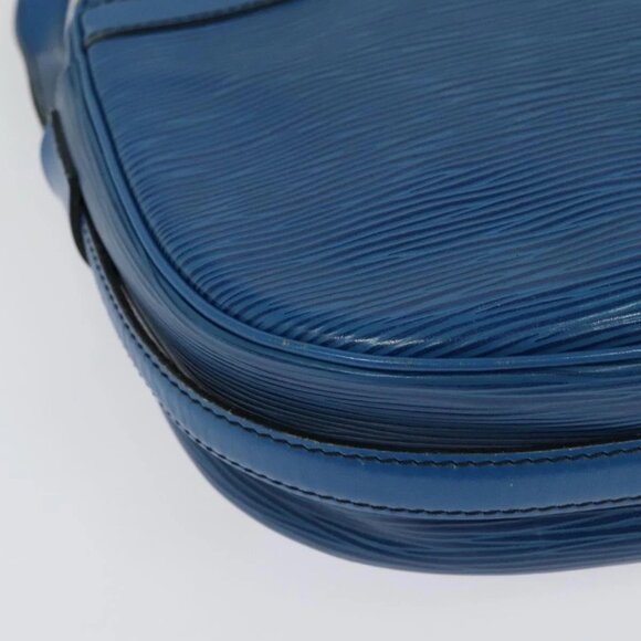 LOUIS VUITTON Epi June Feuille Shoulder Bag Blue M52155 LV Auth 136985 - Picture 5 of 16